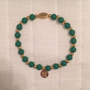 Rustic Cuff “Joy” Beaded Bracelet